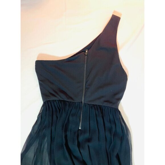 Alice + Olivia Black One Shoulder Dress Size 2 - Picture 4 of 7